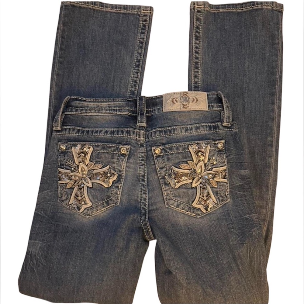 Miss Me Jeans Size 24/32 Bootcut Worn Once - Picture 5 of 5
